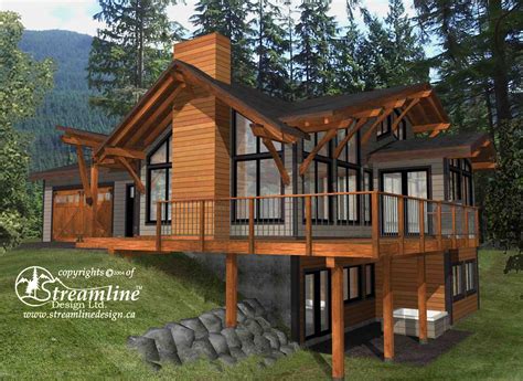 emma lake timber frame plans sqft house plan  loft timber
