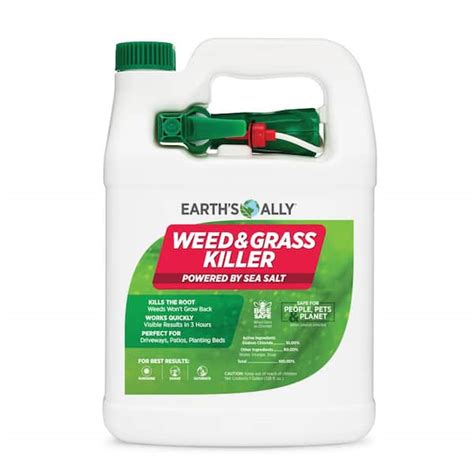 Earths Ally Weed And Grass Killer 1 Gal Ready To Use Natural Herbicide