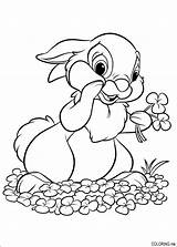 Coloring Pages Bunnies Disney Kids Easter Thumper sketch template