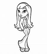 Coloring Bratz Book Pages Popular sketch template