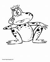 Frog Coloring Prince Pages Clipart Frogs Printable Library Clip sketch template