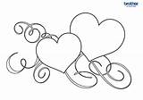 Valentine Coloring Valentines Pages Brother sketch template