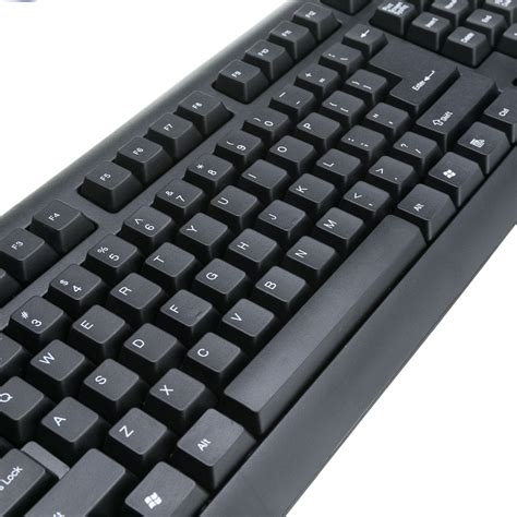Keyboard For Low Vision Users with Large White Keys Black