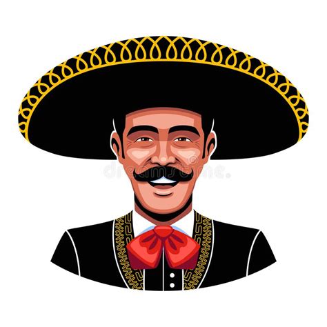 vector mexican charro mariachi illustration stock vector illustration  mexican singing