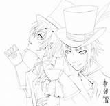 Butler Coloring Pages Anime Manga Getdrawings Getcolorings Popular sketch template