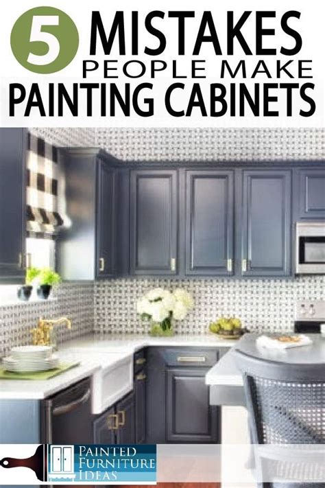 learn   paint  kitchen cabinets correctly avoid  major