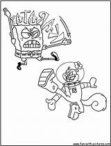 Coloring Sandy Spongebob Pages sketch template