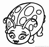 Ladybug Coloring Pages Cute Printable Print Color Getcolorings sketch template