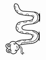 Slang Schlange Serpiente Schlangen Leukekleurplaten Dibujosparaimprimir Serpientes Besteausmalbilder Ausmalbilder Kleur Malvorlage Printen sketch template