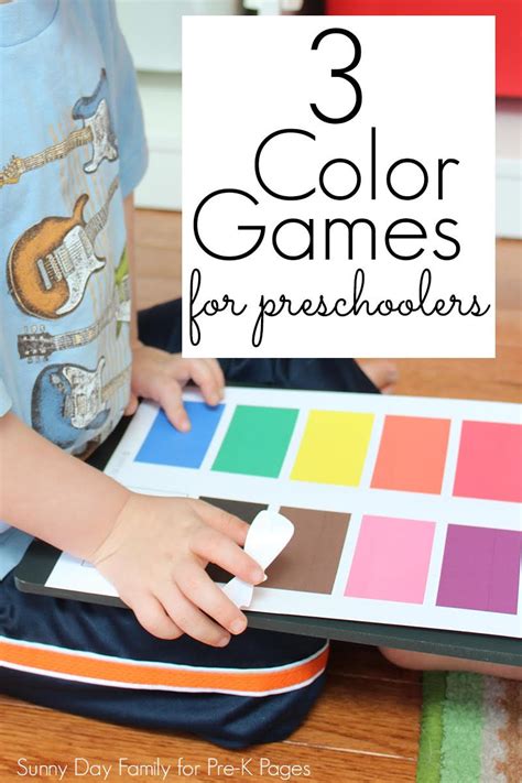 fun colors games  preschoolers pre  pages