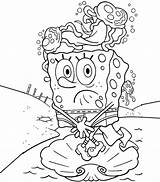 Coloring Pages Jellyfish Spongebob Popular sketch template