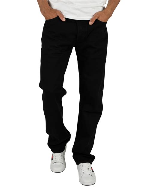levis black  original fit jeans standout