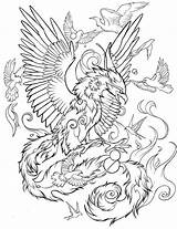 Tattoo Lucky978 Collective Phoenix sketch template