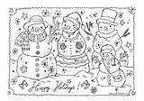 Colorat Iarna Peisaje Listos Ausmalbild Dezember Snowman Snowmen Klick sketch template