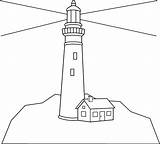 Lighthouse Clipart Clip Outline Drawing Coloring Simple Drawings Easy Lighthouses Draw Scene Alexandria Line Sweetclipart Book Transparent Cartoon Colorable Clipartix sketch template