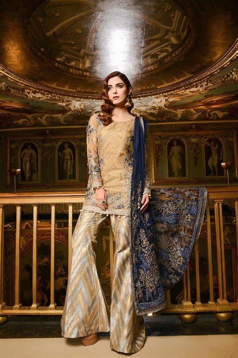 maria b embroidered formal winter dresses collection 2017 2018