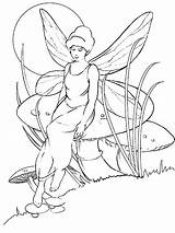 Coloring Pages Fairy Fairies Print sketch template