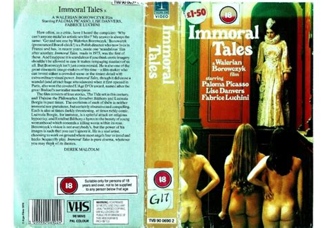 Immoral Tales 1974 On Thorn Emi United Kingdom Betamax