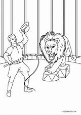 Circo Circus Ringmaster Zirkus Malvorlagen Zirkusdirektor Cool2bkids Leon Leones Ausdrucken Kostenlos sketch template