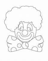 Clown Face Drawing Getdrawings Printable Coloring sketch template