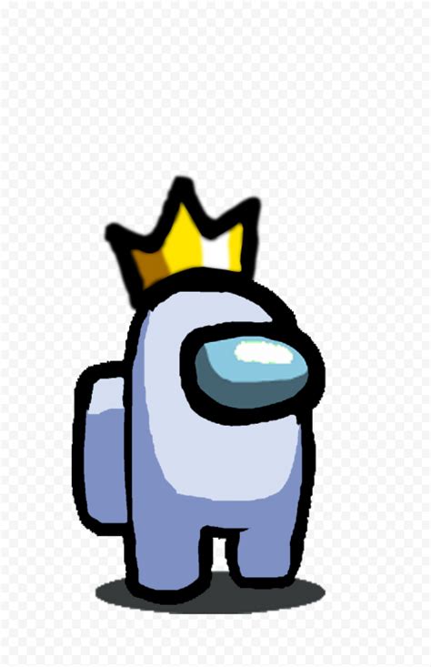 Hd Among Us Green Crewmate Character With Crown Hat Png Citypng