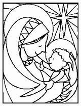 Kleurplaten Bijbel Nativity sketch template