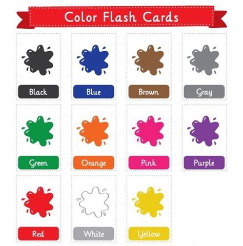 colors color flash cards flashcards  kids learning english  kids