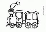 Coloring Pages Train Easy Transportation Choose Board Kids sketch template