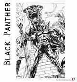 Panther Coloring Pages Marvel Realastic Superhero Bettercoloring Template sketch template