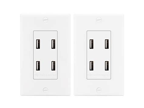 pack bestten high  usb receptacle quad usb outlet receptacle