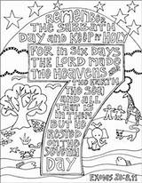 Coloring Scripture Exodus Pages Bible Sabbath Kids School Lessons God Sheet Sheets Sunday Doodle Crafts Lord Activities Creation Thou Shalt sketch template