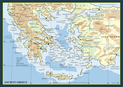 metron ariston maps  ancient greece