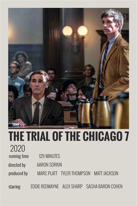 the trial of the chicago 7 polaroid poster film posters minimalist
