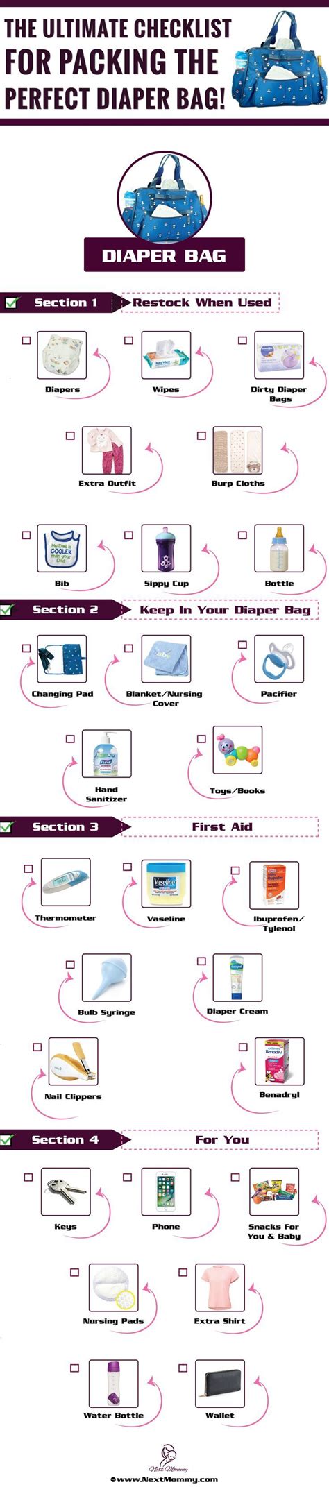 download the ultimate checklist for packing the perfect diaper bag packing the perfect diaper