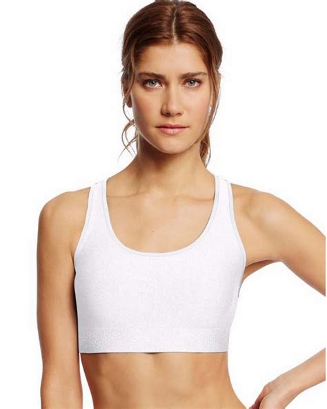 champion womens absolute shape sports bra  smoothtec band  white xl  discontinued bra