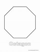 Coloring Pages Shapes Kids Shape Printable Color Worksheets Educational Octagon Sheets Colouring Gif Found Sheet Discover sketch template