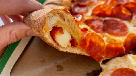 We Tried Papa John S New Epic Pepperoni Stuffed Crust Pizza Here S How