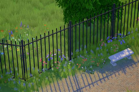 iron fence maxis match sims  house design