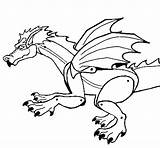 Dragon Fierce Coloring Coloringcrew Colorear Book Fantasy sketch template