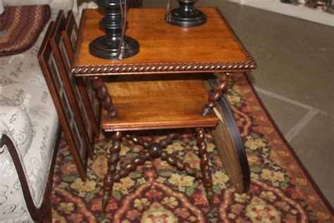 late 1800 early 1900 table with barley twist legs 325 00 unique