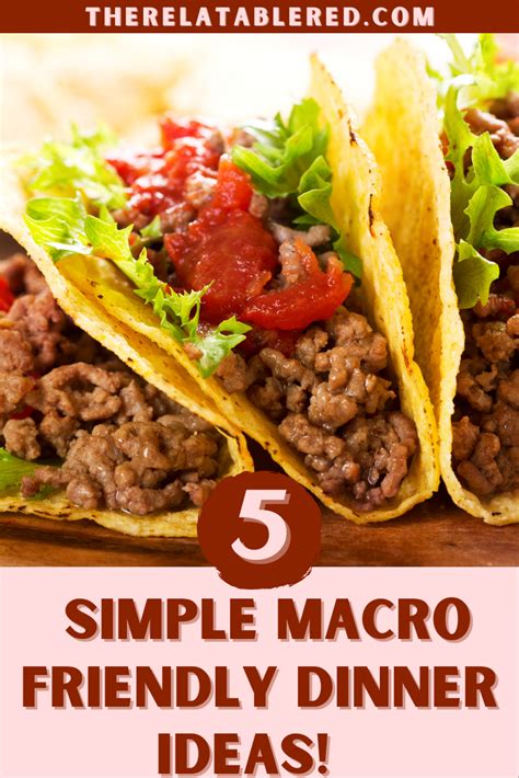 simple macro friendly dinner ideas   macro meals macro