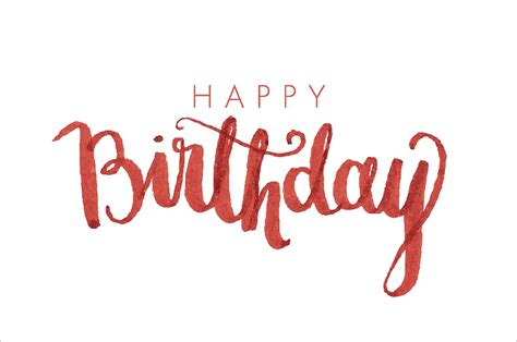 happy birthday calligraphy png image png mart images   finder