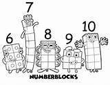 Numberblocks Coloringonly sketch template