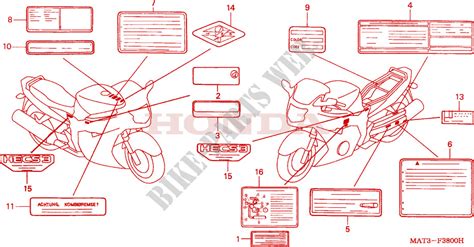 honda motorcycle diagrams  labels honda auto parts catalog  diagram