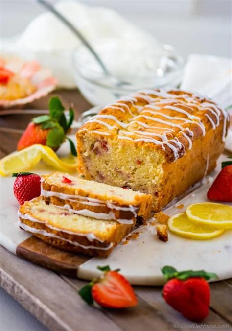 lemon strawberry pound cake recipe chefdehomecom