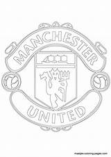 Manchester United Coloring Pages Logo Soccer Logos Football Colouring Club Chelsea Printable Kids Color Print Maatjes Real Madrid Man Cake sketch template