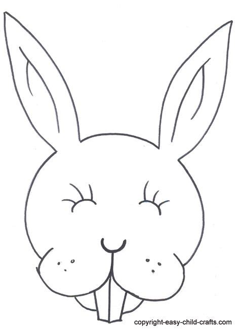 bunny rabbit face template face template printable invitation
