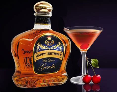 happy birthday personalized crown royal limited  magiclabels