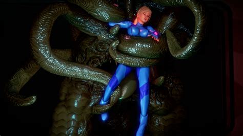 zero suit samus vs the tentacle alien p1 by kng0crsh on
