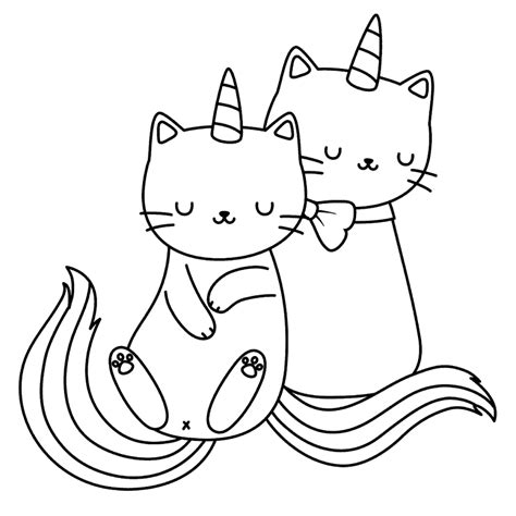 cutest unicorn cat coloring pages  artsy pretty plants